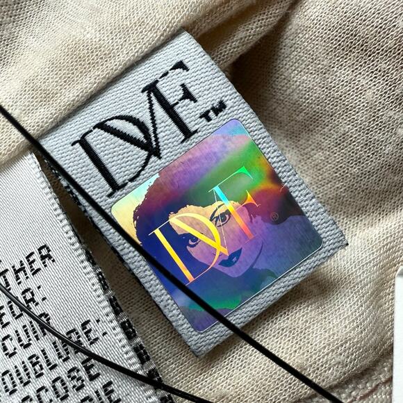 DIANE VON FURSTENBERG tan lamb leather jacket - Picture 13 of 16